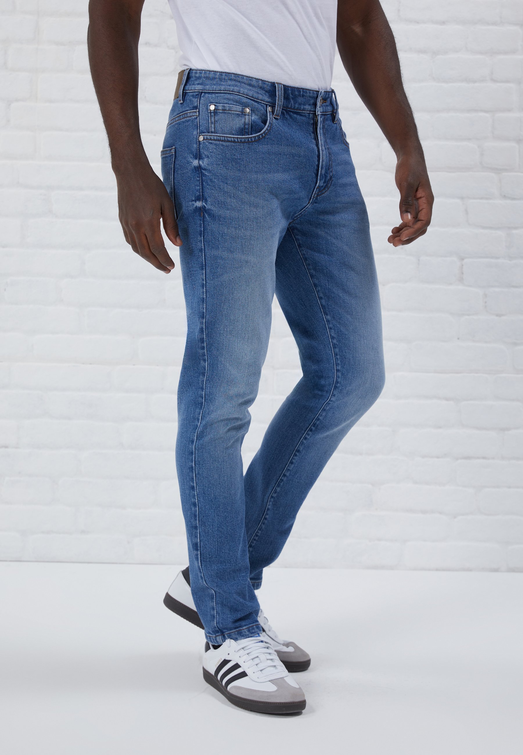 Pier One Slim Fit Jeans – blauer Denim