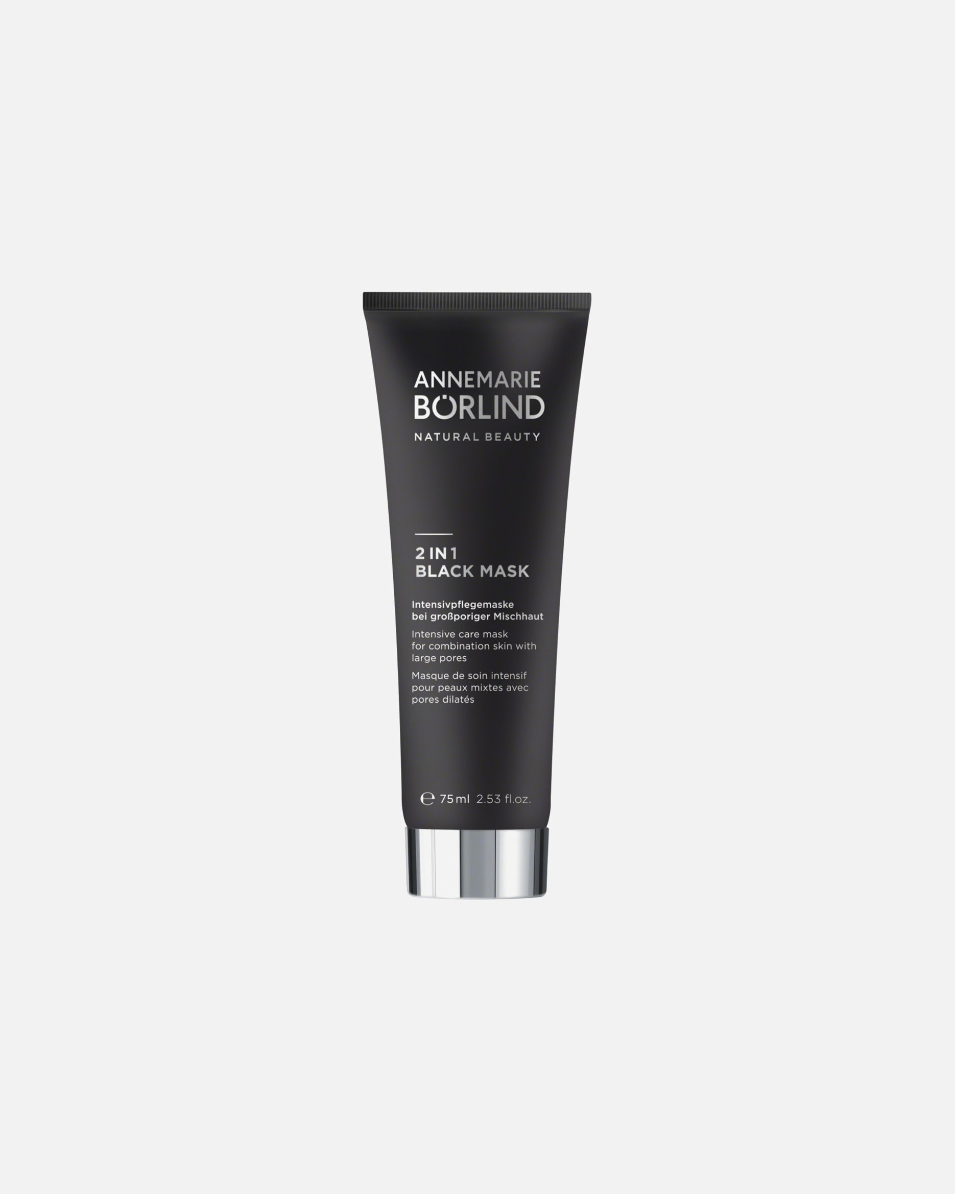Mascarilla de carbón 2 en 1 ANNEMARIE BÖRLIND Negra - 75 ml