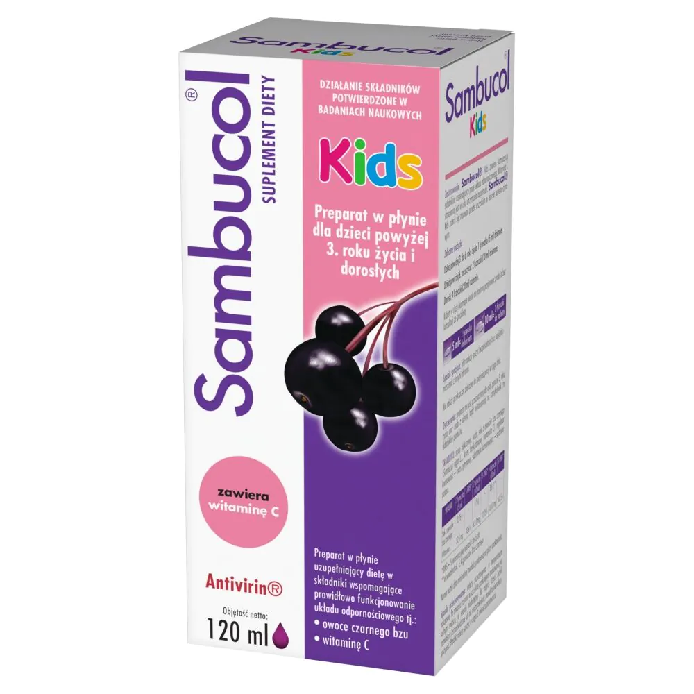 Sambucol Kids, Syrop na wzmocnienie odporności dla dzieci od 3. roku życia