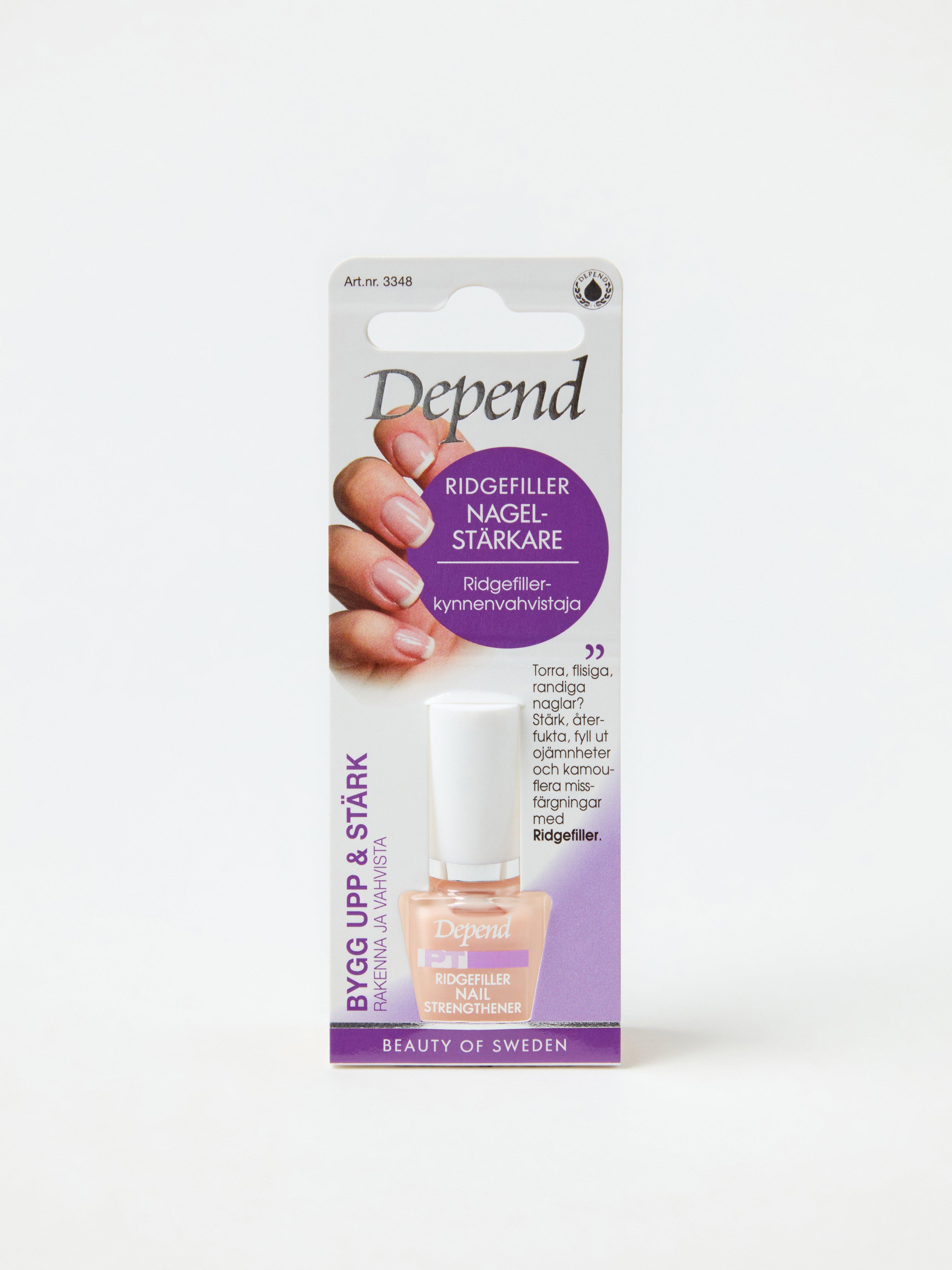 Rellenador de estrías Depend Fortalecedor de uñas Sin color