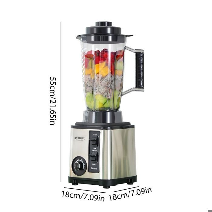 Professionele 3-in-1 blender: 2000W - 3L - 8 roestvrijstalen messen - 20.000 toeren per minuut