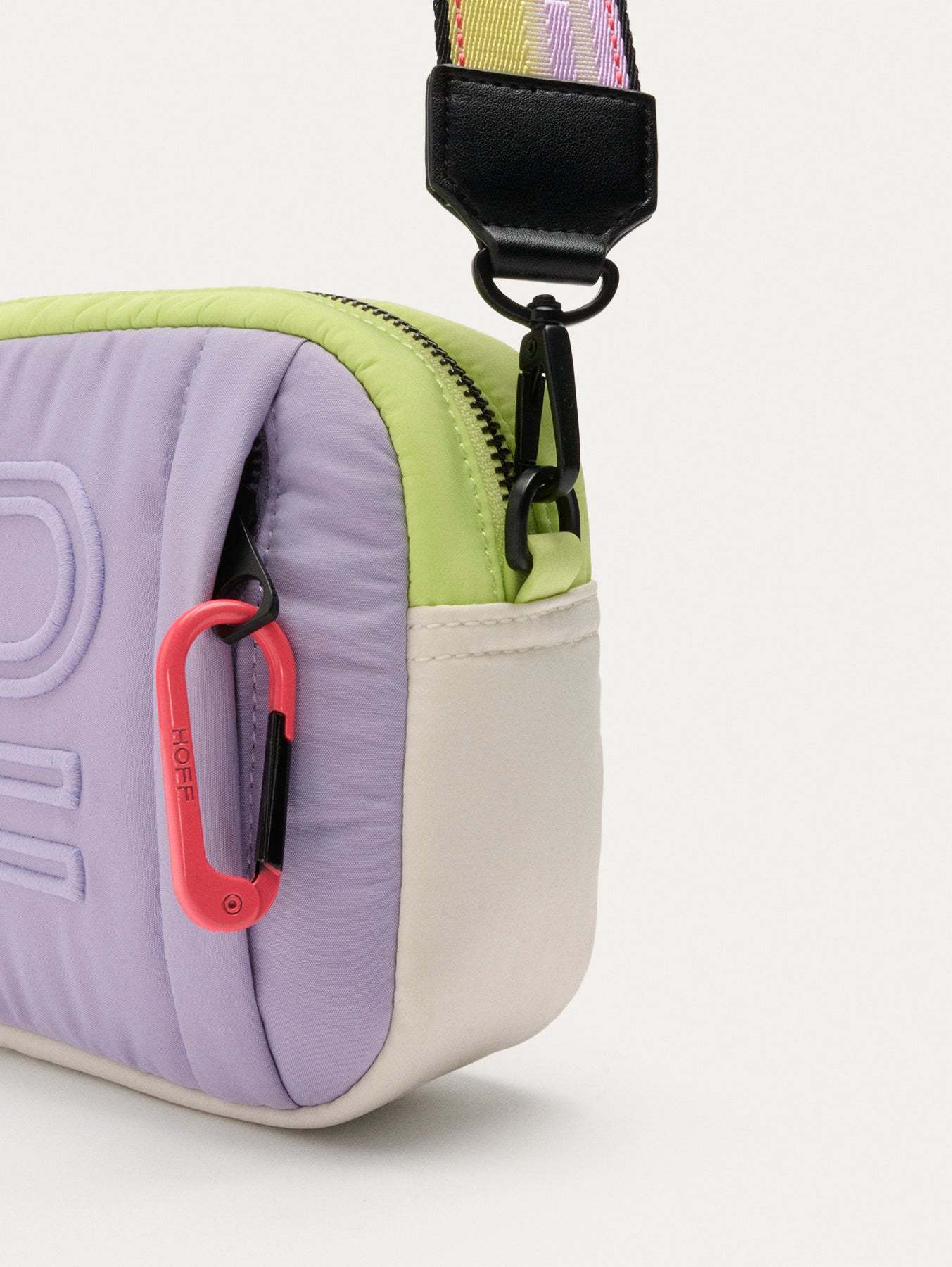 BANDOLERA NYLON BRIDGE LILA