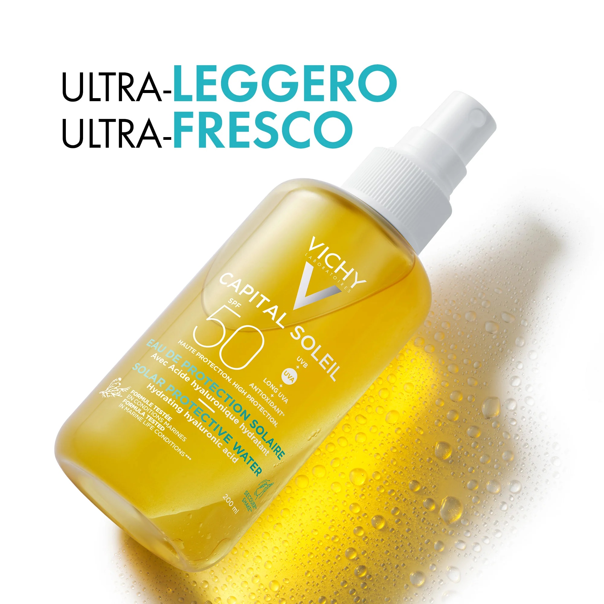 VICHY Vichy Ideal Soleil Feuchtigkeitsspendende Sonnencreme 200 ml mit Hyaluronsäure