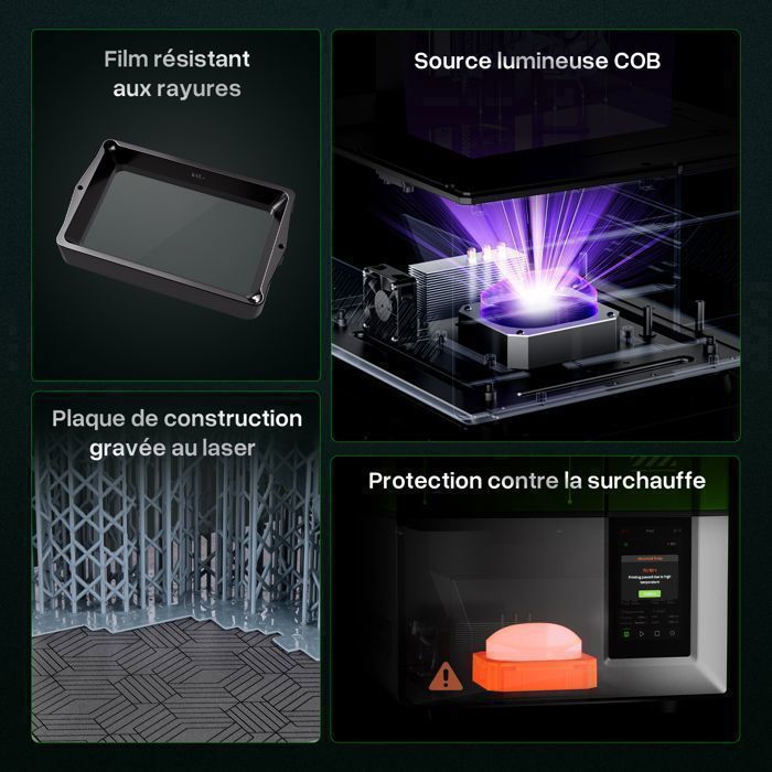 3D Printer, ELEGOO, Mars 5 4K Screen 3D Printing MSLA Smart Resin Fast at 70mm/h Large Print Size