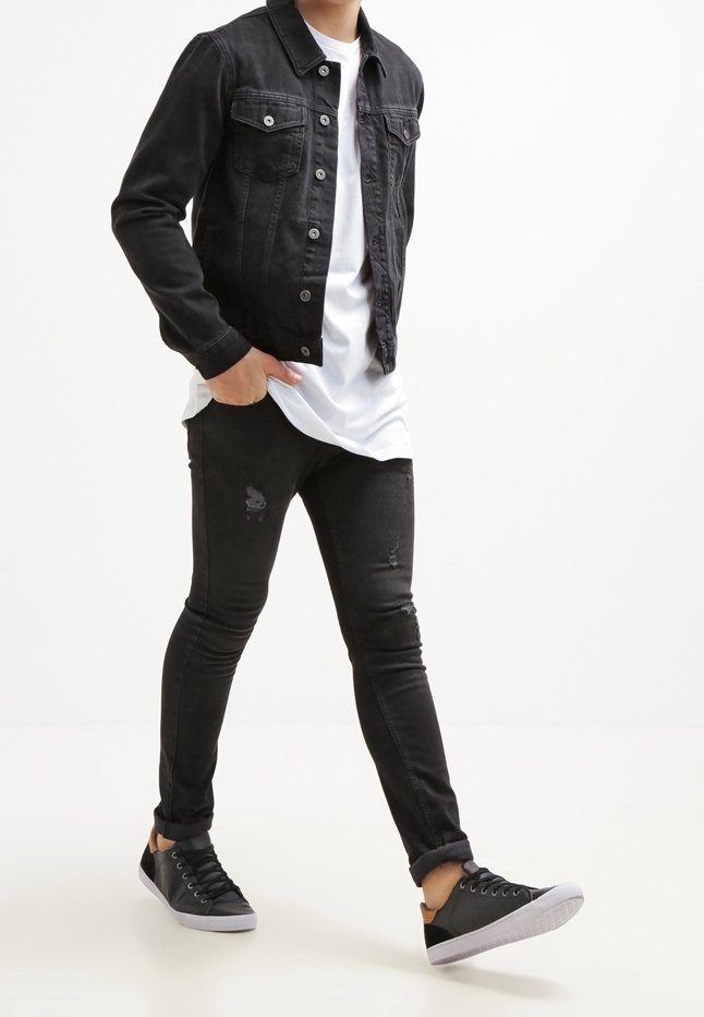 Topman spijkerjas - zwart
