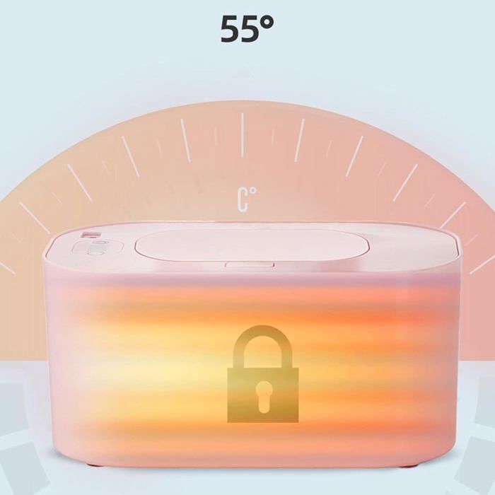 Aquecedor de lenços umedecidos para bebês - Capacidade XL, Tela LED ajustável - Ideal para trocador e cuidados portáteis com o bebê