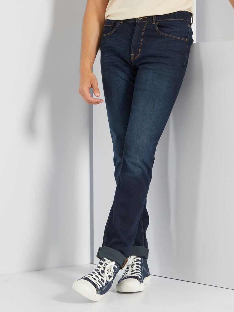 Calça jeans ecológica Slim Fit tamanho L34 - Azul Índigo