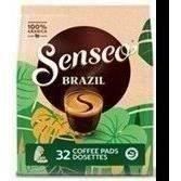 Cafetera de cápsulas Philips HD6553/71 Original Senseo, con potenciador de aroma, para 1 o 2 tazas, color gris + 32 cápsulas Senseo Espresso Brazil
