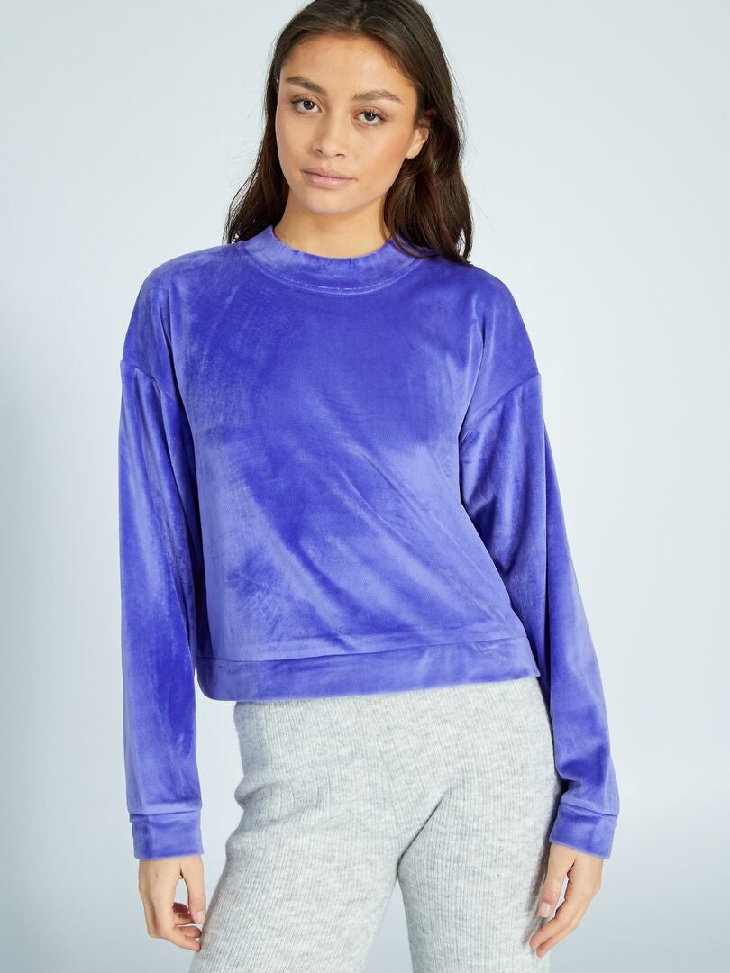 Sudadera polar para estar en casa - AZUL