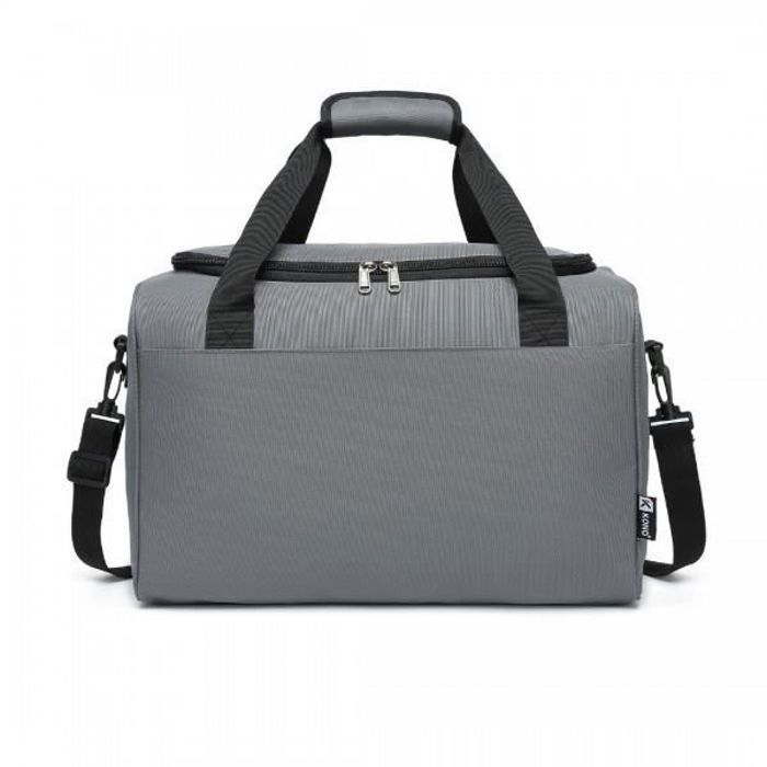 Bolso de mano Kono para avión, bolsa de viaje, equipaje de mano pequeño plegable, compatible con Ryanair, 40x20x25cm, bolsa deportiva, bolsa para hospital, 20L, gris