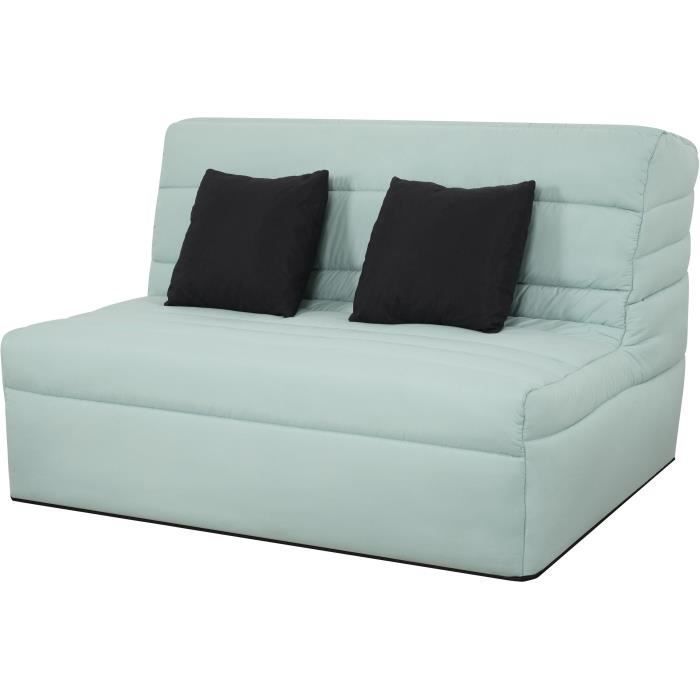 Sofá cama de 2 plazas DUNLOPILLO - Verde - DREAMER