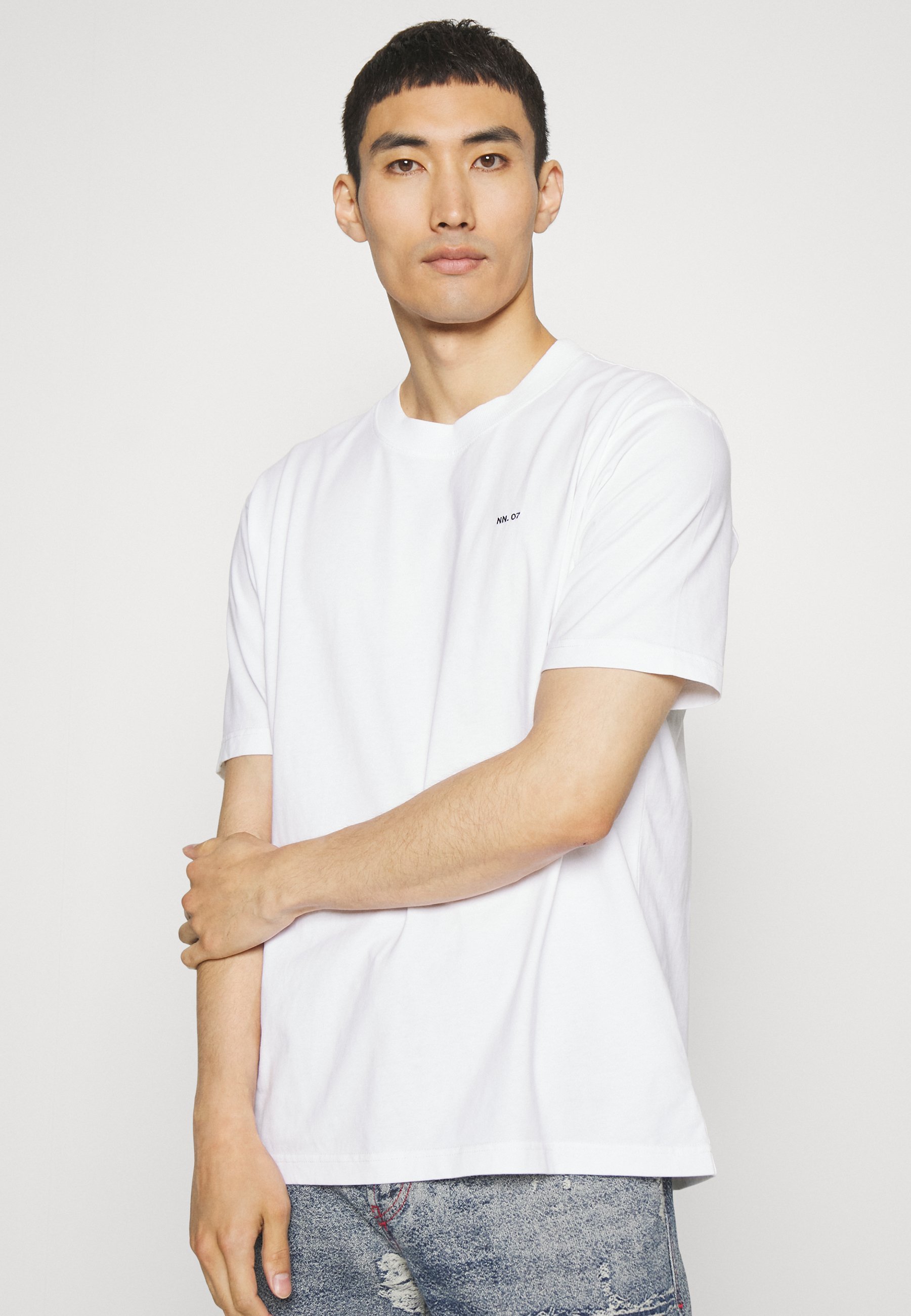 NN.07 ADAM EMB - Basic T-shirt - wit