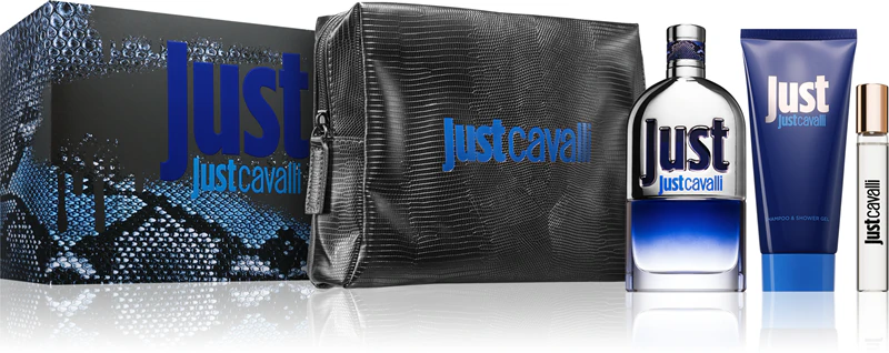 Conjunto de presente Roberto Cavalli Just Cavalli For Him para homens