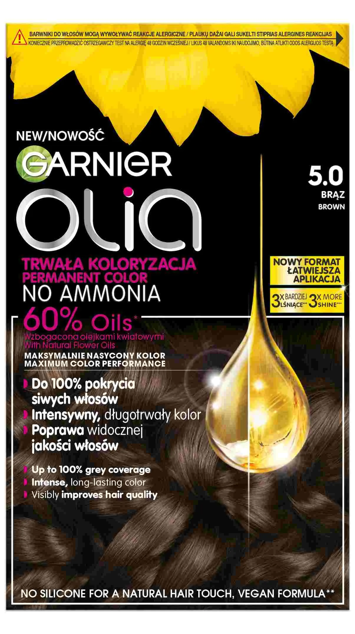 Garnier Olia Farba do włosów 5.0 Brown
