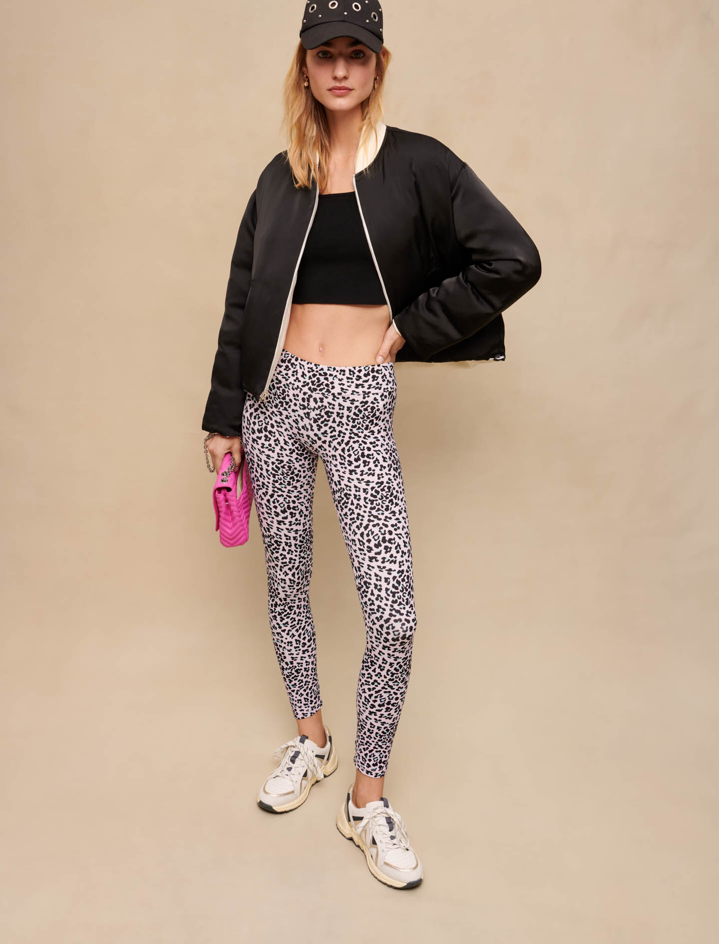 Leggings met luipaardprint - Luipaardroos