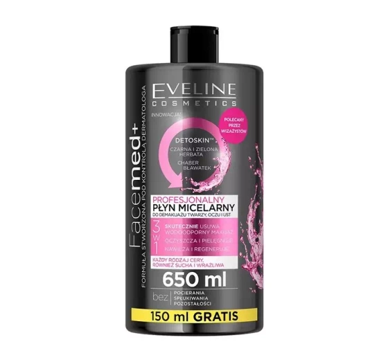 Eveline Cosmetics Facemed  profesjonalny płyn micelarny 650 ml