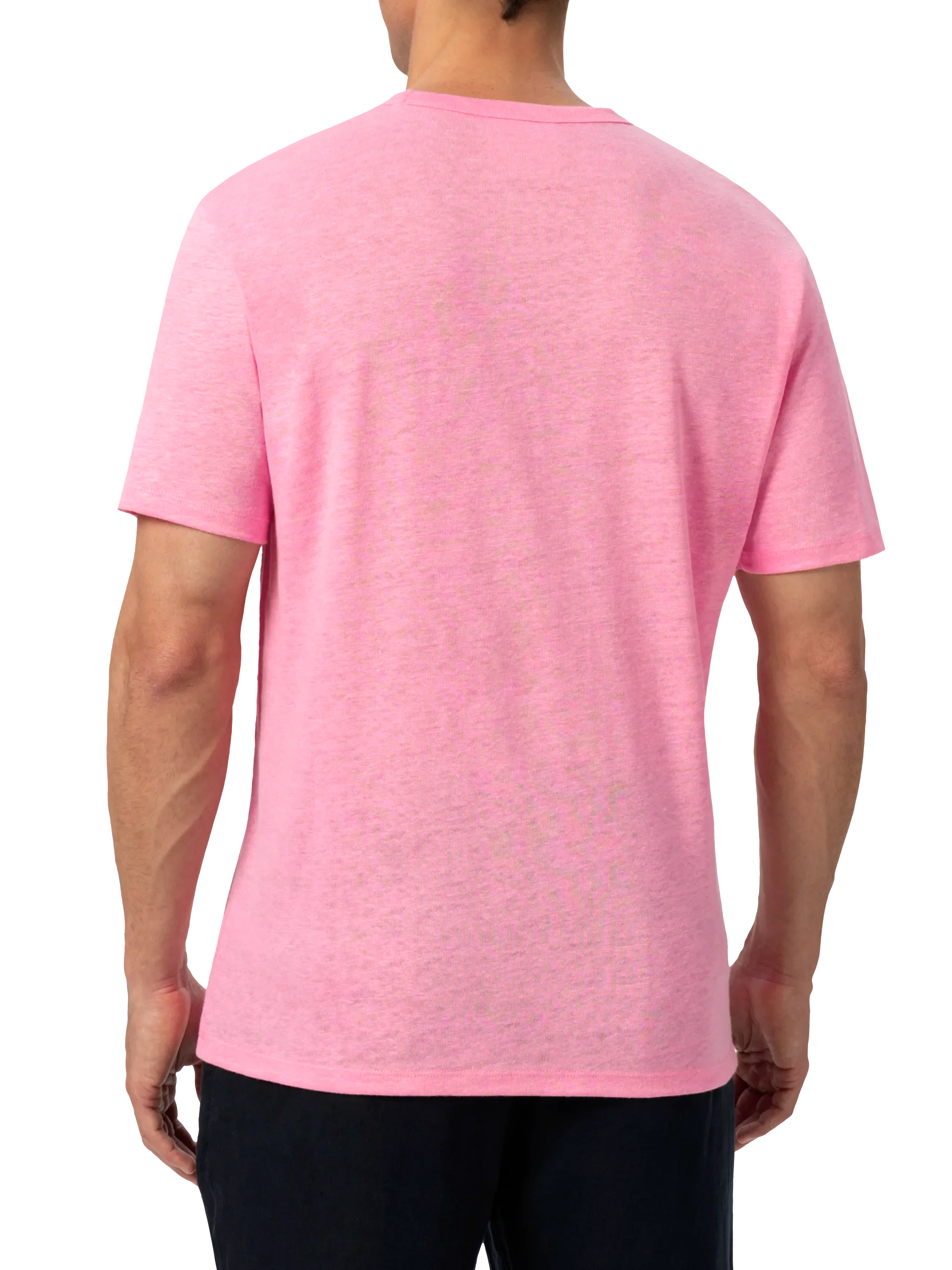 Ecstasea T-shirt van roze linnenjersey