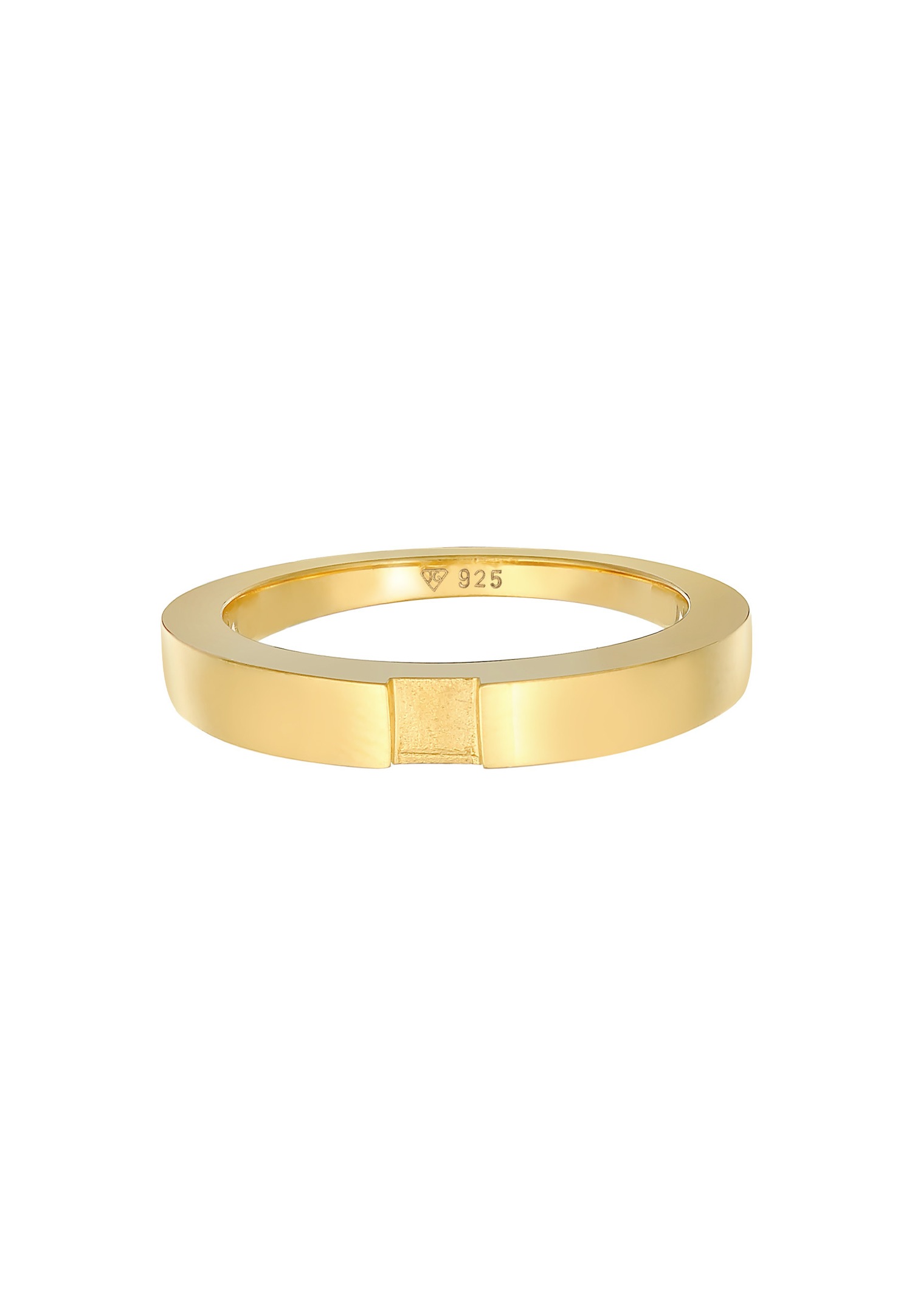 Elli Bague pour dames en argent sterling 925 : étroit, basique, minimal et tendance.