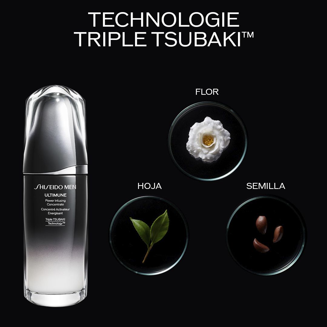 Shiseido vīriešu pretnovecošanās serums Ultimune Power Infusing Concentrate Luksusa līdzeklis pret grumbām un novecošanos