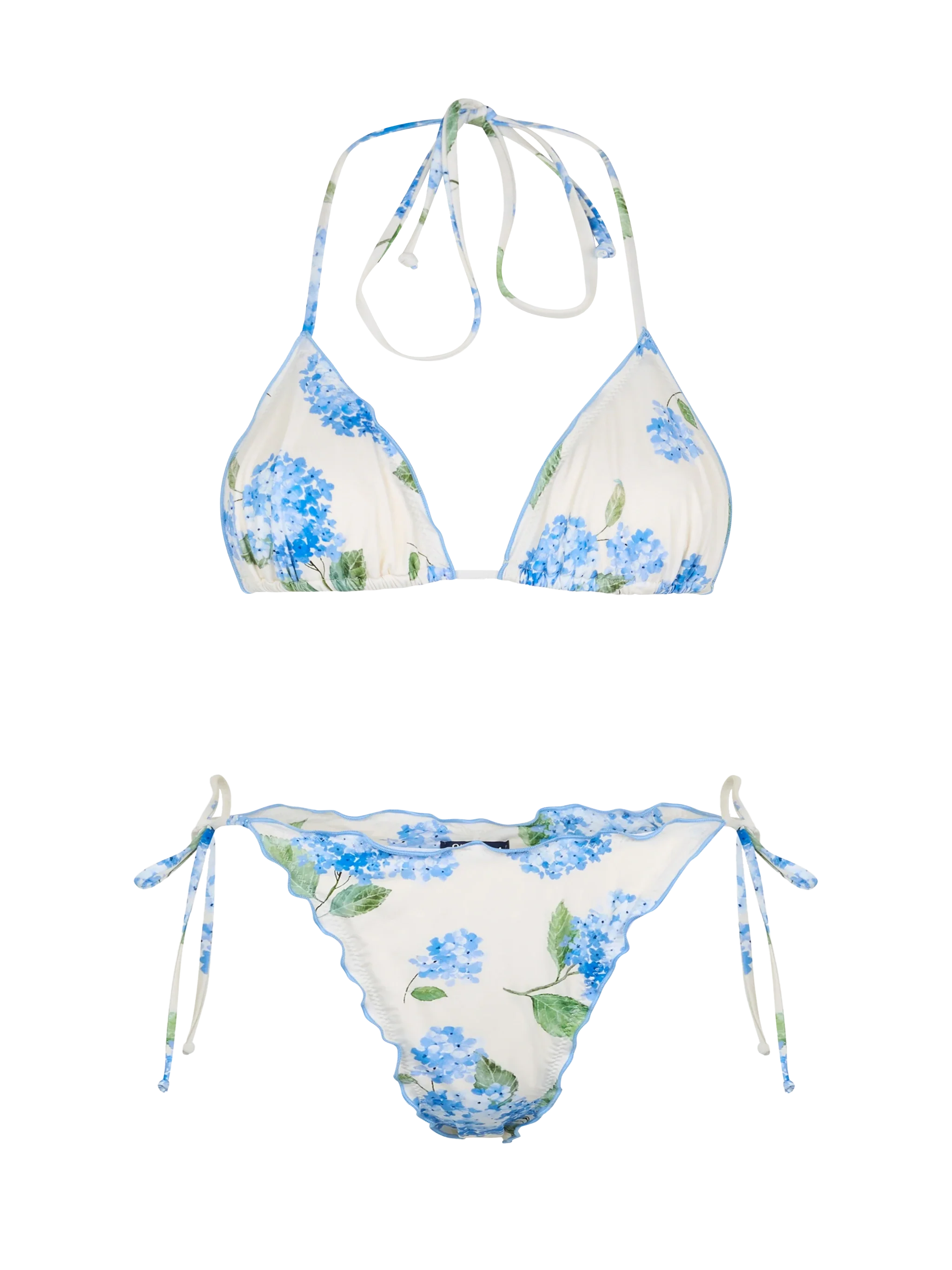 Sagittarius Miami Klassieke Driehoekige Bikini met Bloemenprint voor Dames