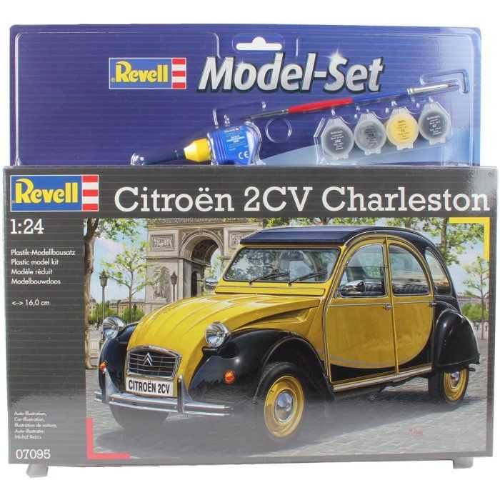 Model car - REVELL - Model Set - Citroën 2 CV - With glue, paints and accessories