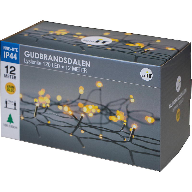 Hjem Lyslenke 120 LED Varm glød, Gudbrandsdalen