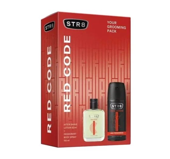 STR8 Red Code woda po goleniu 50 ml   dezodorant spray 150 ml