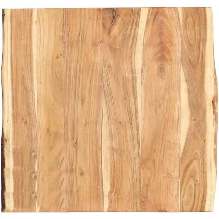 Eettafelblad van massief acaciahout 100x(50-60) x2,5 cm [586]