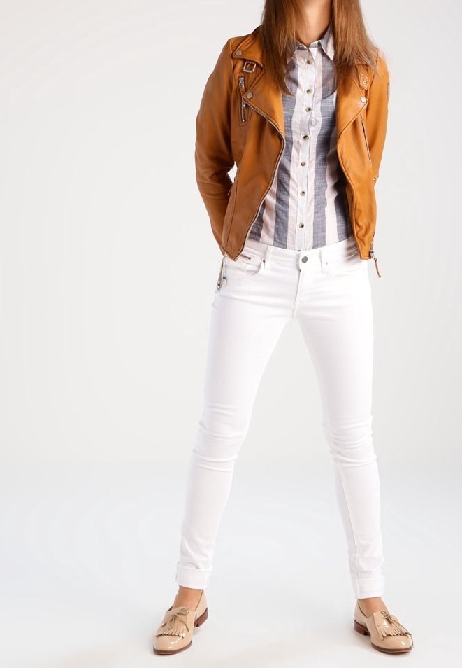 Jean Replay coupe skinny - denim blanc