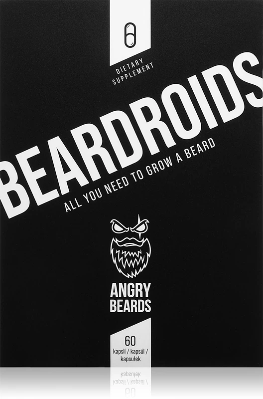 Suplemento vitamínico Angry Beards Beardroids para homens