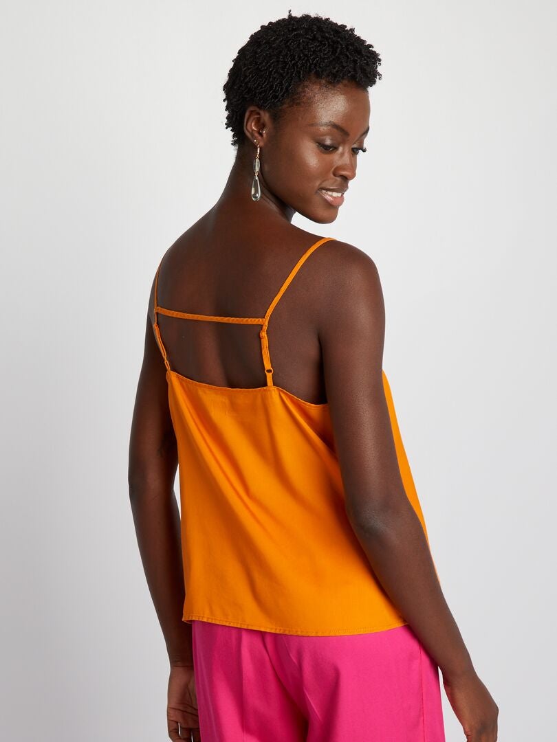 Spaghetti Strap Top - ORANJE