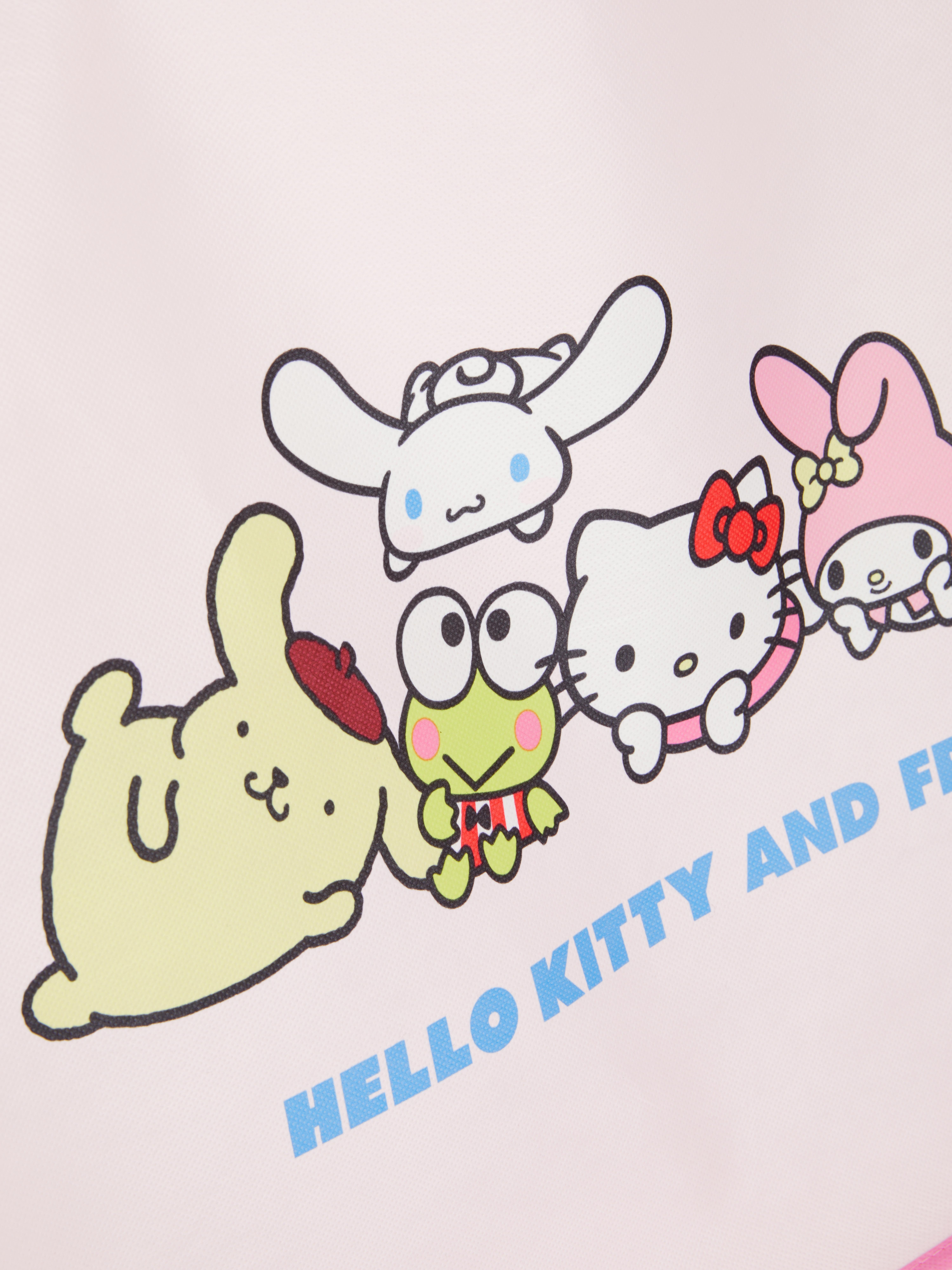 Geantă XL Hello Kitty and Friends O geantă Hello Kitty cu curea de umăr și imprimeu