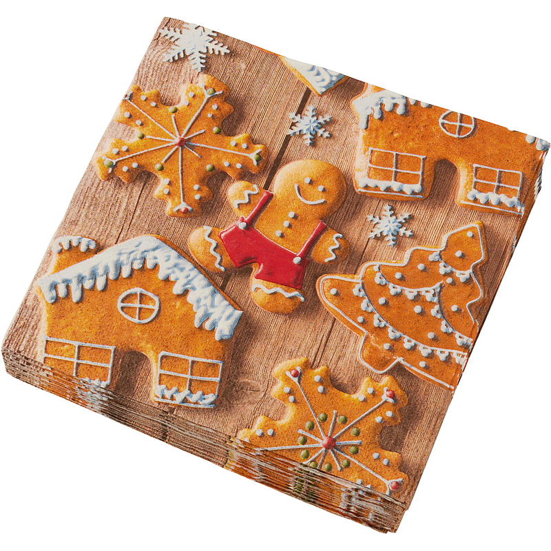 Vie Eco Servetten, 20 stuks, 33x33 cm, kerstmotief