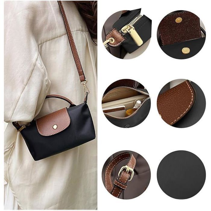 Bolso de hombro - OTBACT - Mini bolso de mujer - Compacto 17x10x5cm - Moderno - Negro