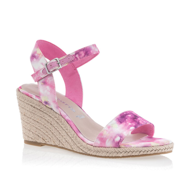 Dámské růžové espadrilky s lanovou podrážkou
