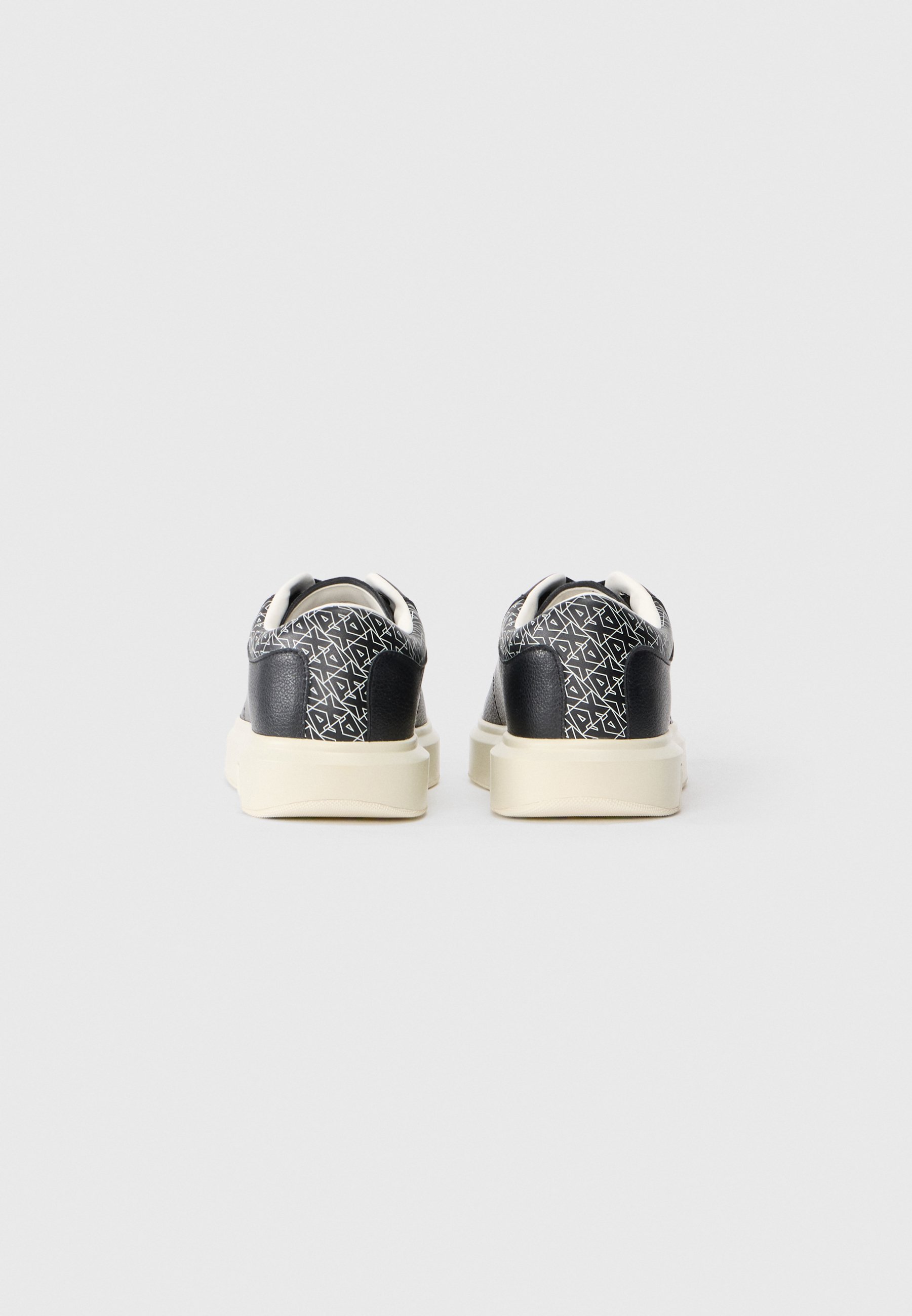 Armani Exchange VENICE - Sneakers - zwart/gebroken wit