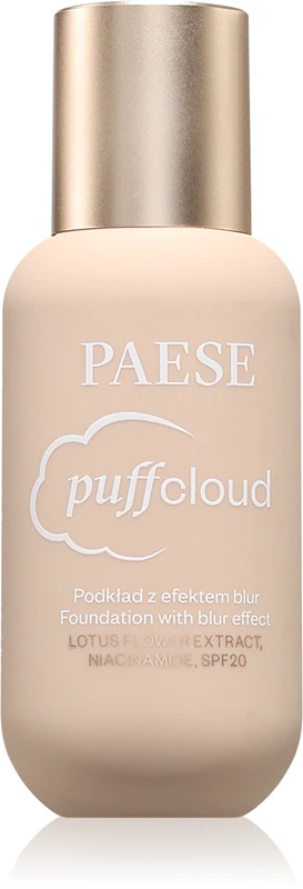 „Paese Puff Cloud Foundation“ itin lengvas makiažo pagrindas su SPF 20