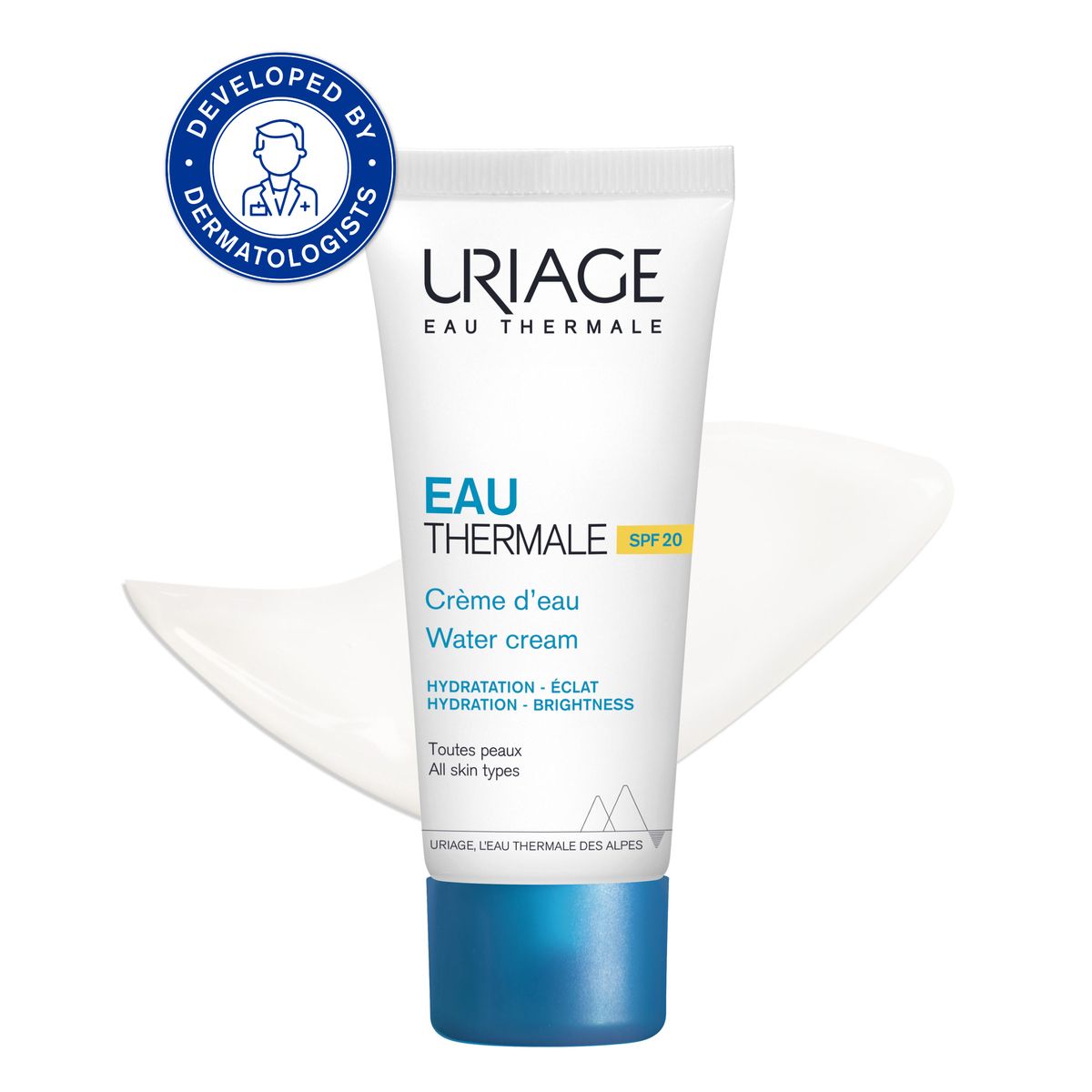„Eau Thermal Light Water Cream“ SPF20 Veido drėkikliai iš vaistinės