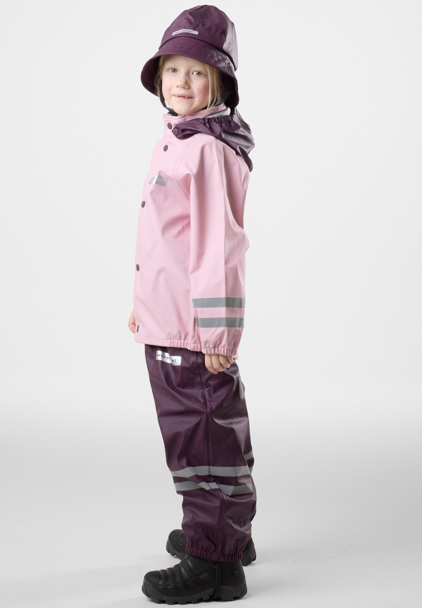 Swedemount SET - Salopette - rosa chiaro prugna