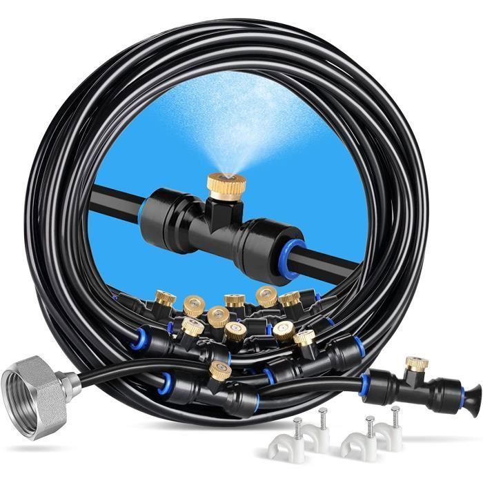Sistema di nebulizzazione per esterni per patio, giardino, serra, trampolino, parco acquatico, 9M YYV