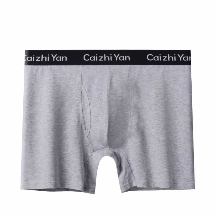 Calzoncillos bóxer cómodos de algodón para hombre - MOBIGARLAN - XH429 Gris