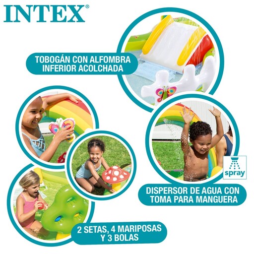  Aquatic Play Center With Tobogán Jardín Intex