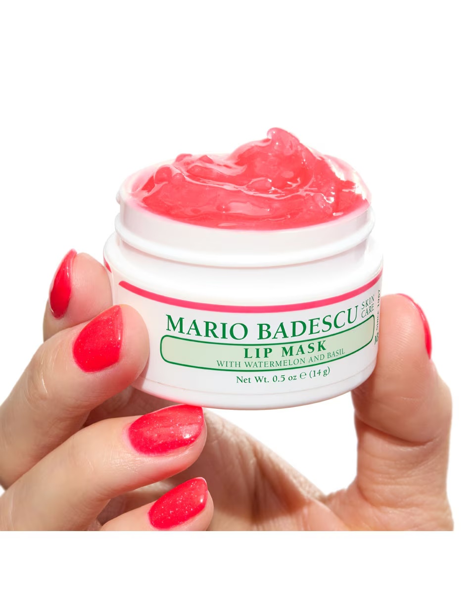 Mască de buze Mario Badescu cu pepene verde și busuioc
