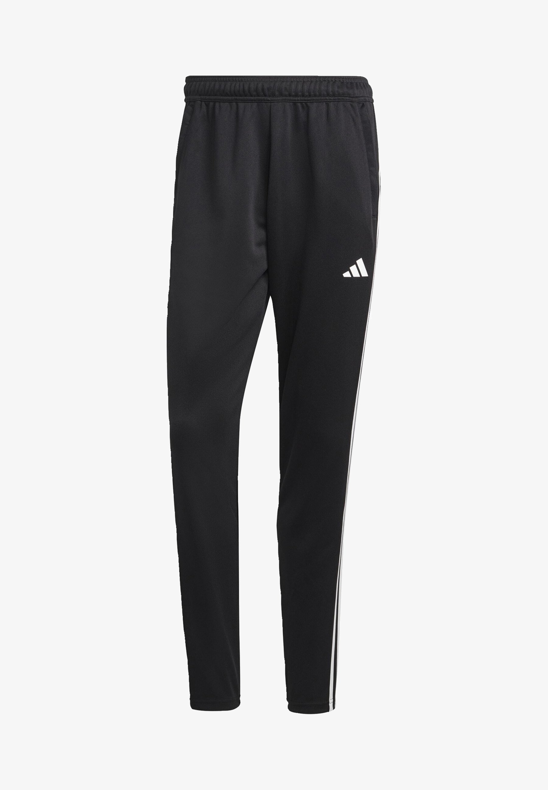 adidas Performance TRAIN ESSENTIALS 3-Stripes - Bas de survêtement - Noir/Blanc