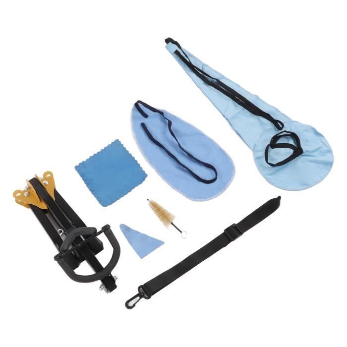 TMISHION Set di supporto per sassofono contralto, rack in metallo, kit di pulizia, accessori