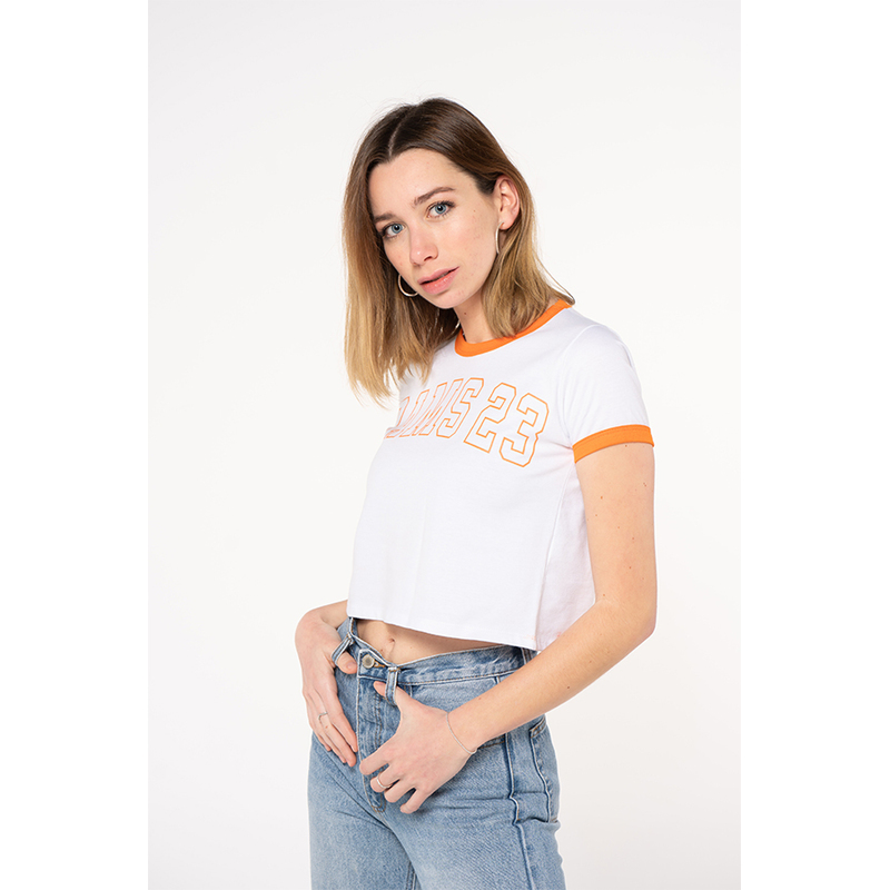 Rams 23 Kurzarm-T-Shirt mit Kontrastsilhouette