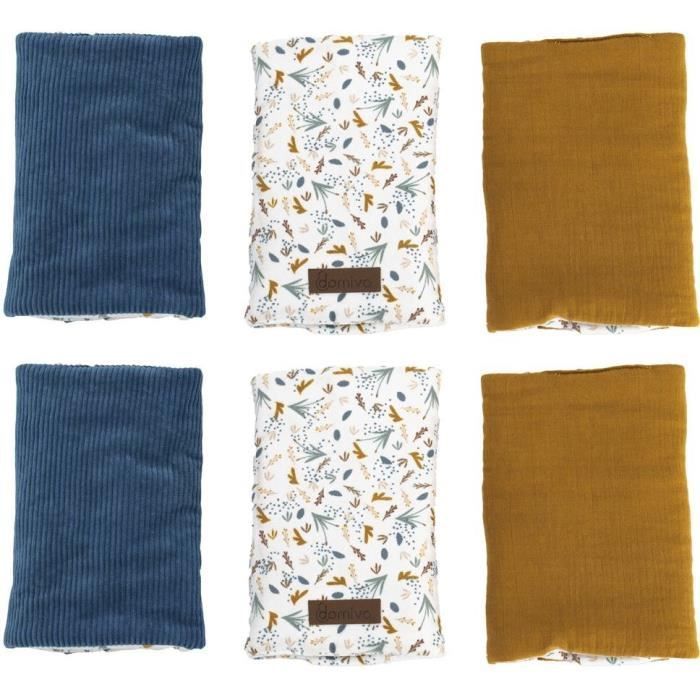 Cot bumper - DOMIVA - AU FIL DE L'EAU - Modular - x6 - Open 40 x 25 cm / Closed 17.5 x 25 cm