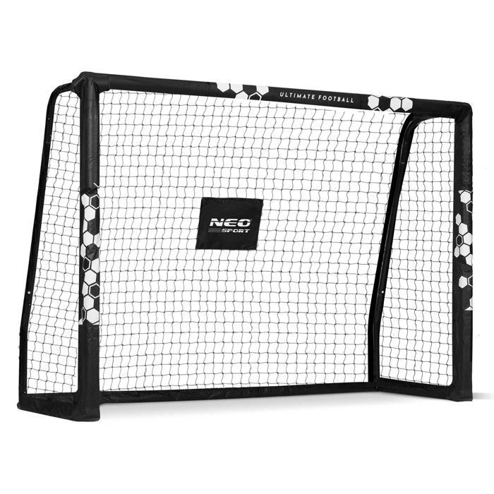 But de football - JANSHOP - 180x120x60 cm - Cadre en acier - Maille durable - Motif HEXAGON - Montage facile - Léger