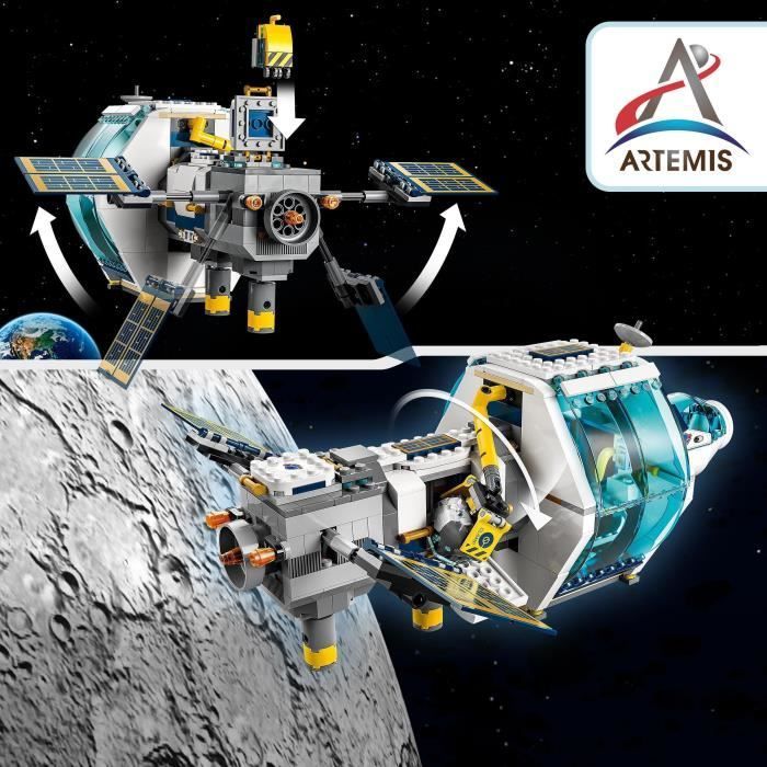 LEGO® 60349 City Lunar Space Station, NASA-Inspired Set, Space Toy with Astronauts, Children Ages 6+
