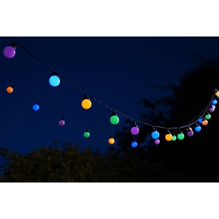 Guirnalda de luces tipo festón - SMART GARDEN - MultiPower BT - 35 lúmenes - 30 bombillas - Plástico - 4,35 m de largo